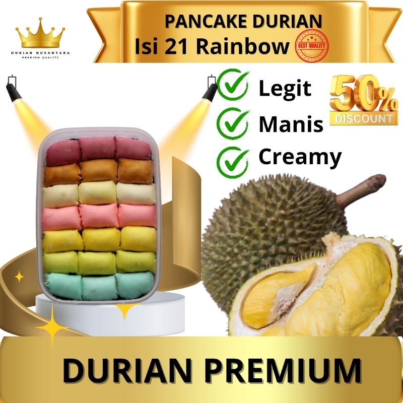 

PANCAKE DURIAN MEDAN PREMIUM / PANCAKE DURIAN JAKARTA ISI 21 PREMIUM KEMASAN BOX