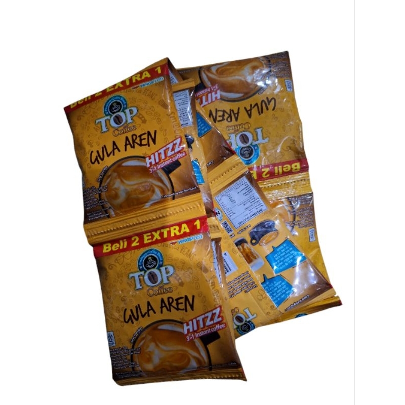 

Top Coffe Kopi Instan Gula Aren 1 Renceng Isi 15 Sachet 22gr