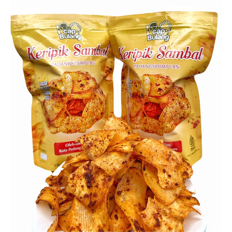 

Keripik Sambal Padangsidimpuan Cap Bulang 250gr Kemasan Oleh -Oleh (Sudah Termasuk Full Bubble Wrap dan Kardus Tebal)