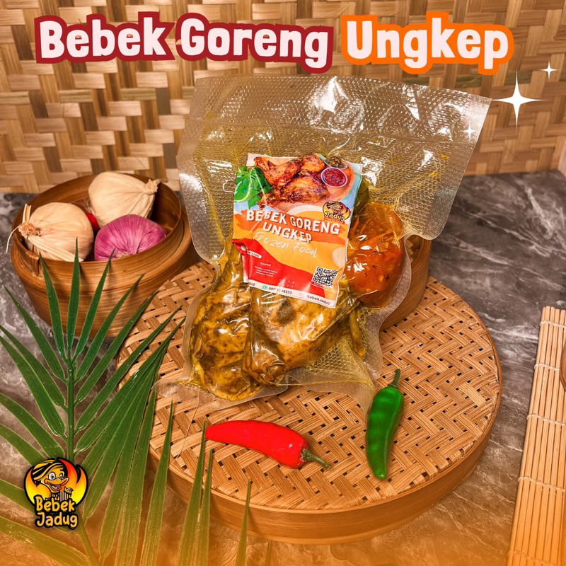 

Jadug frozen food Bebek Goreng Ungkep (Siap goreng) isi 2 potong free 2 variant sambal