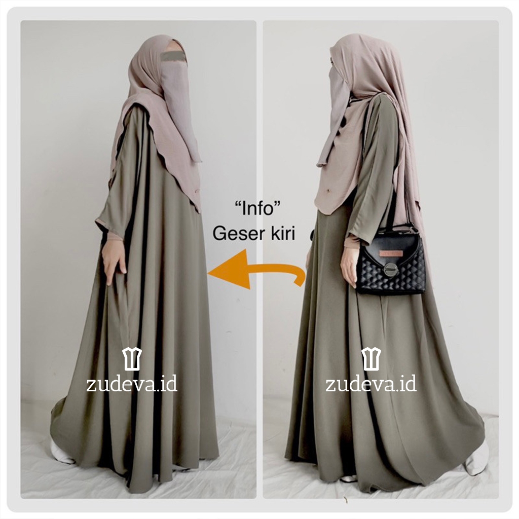 SAFA ABAYA OVERSIZE | Kaftan Abaya Muslim Syari | Abaya Turki  by.zudeva
