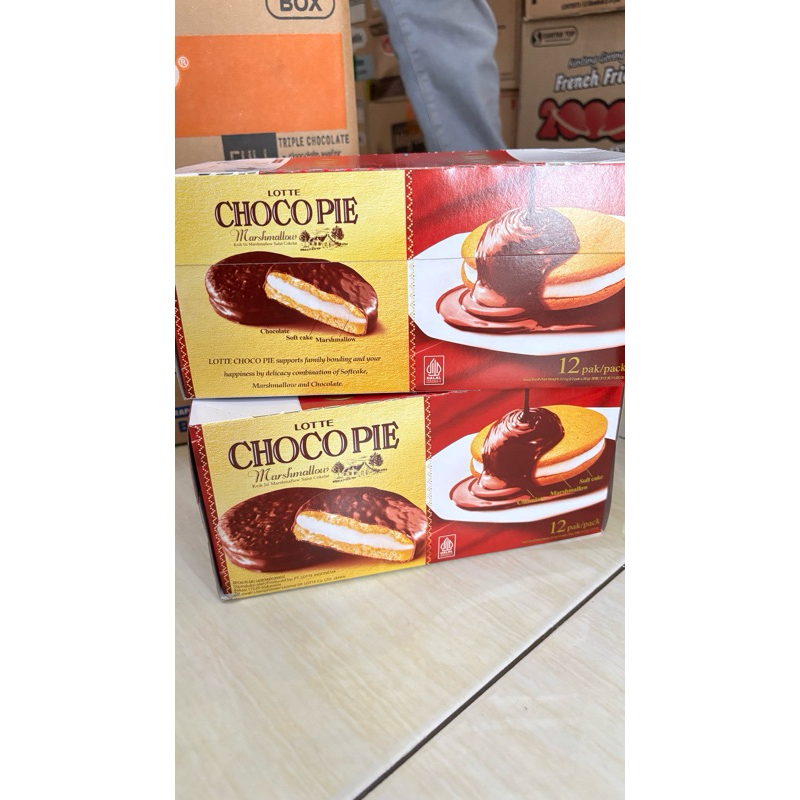 

Choco Pie Marshmallow 1 box isi 12 pak