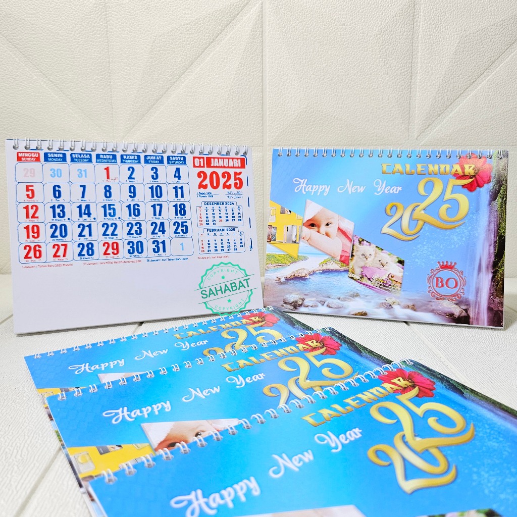 

KALENDER MEJA KERJA MINI 21x15,5cm / KALENDER KERJA MINI TAHUN 2025