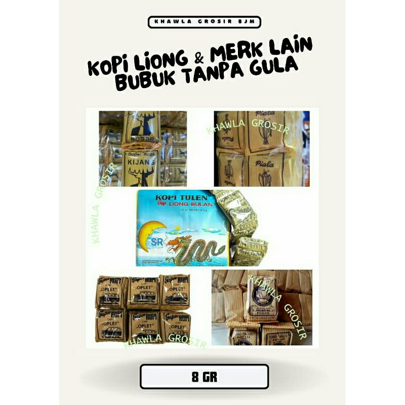 

KALSEL KOPI BUBUK LIONG BULAN TULEN SUPER CAP TEKO OPLET PIALA KIJANG 8GR