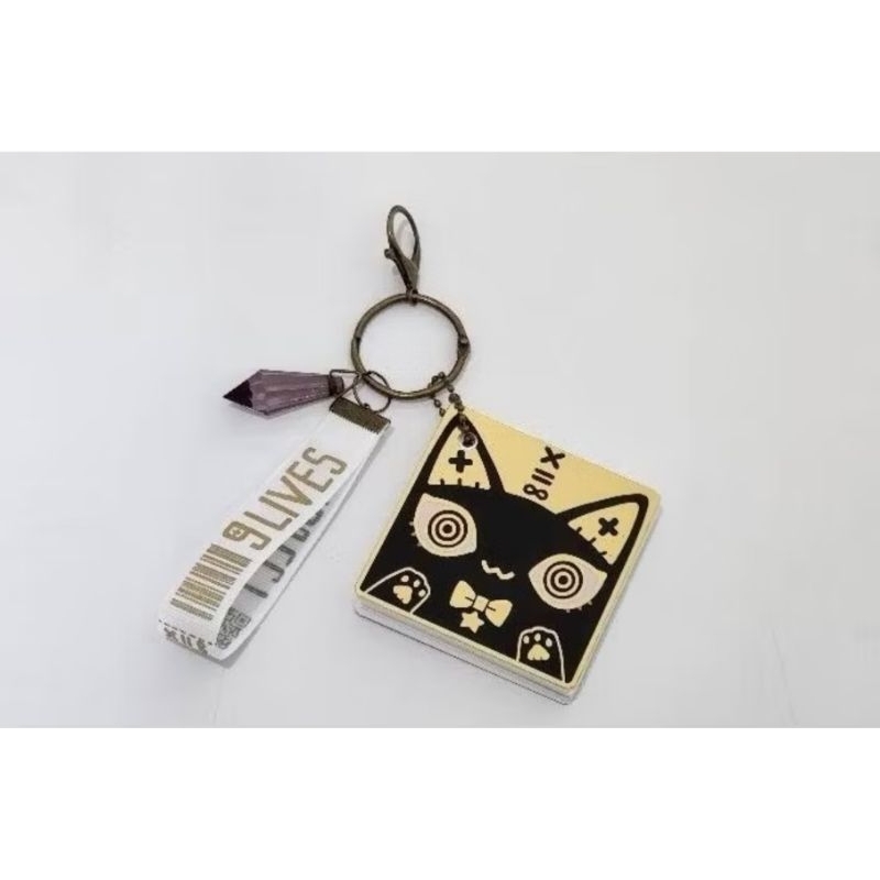 

nine lives project mini notebook looseleaf 7x7cm with charms and hand strap