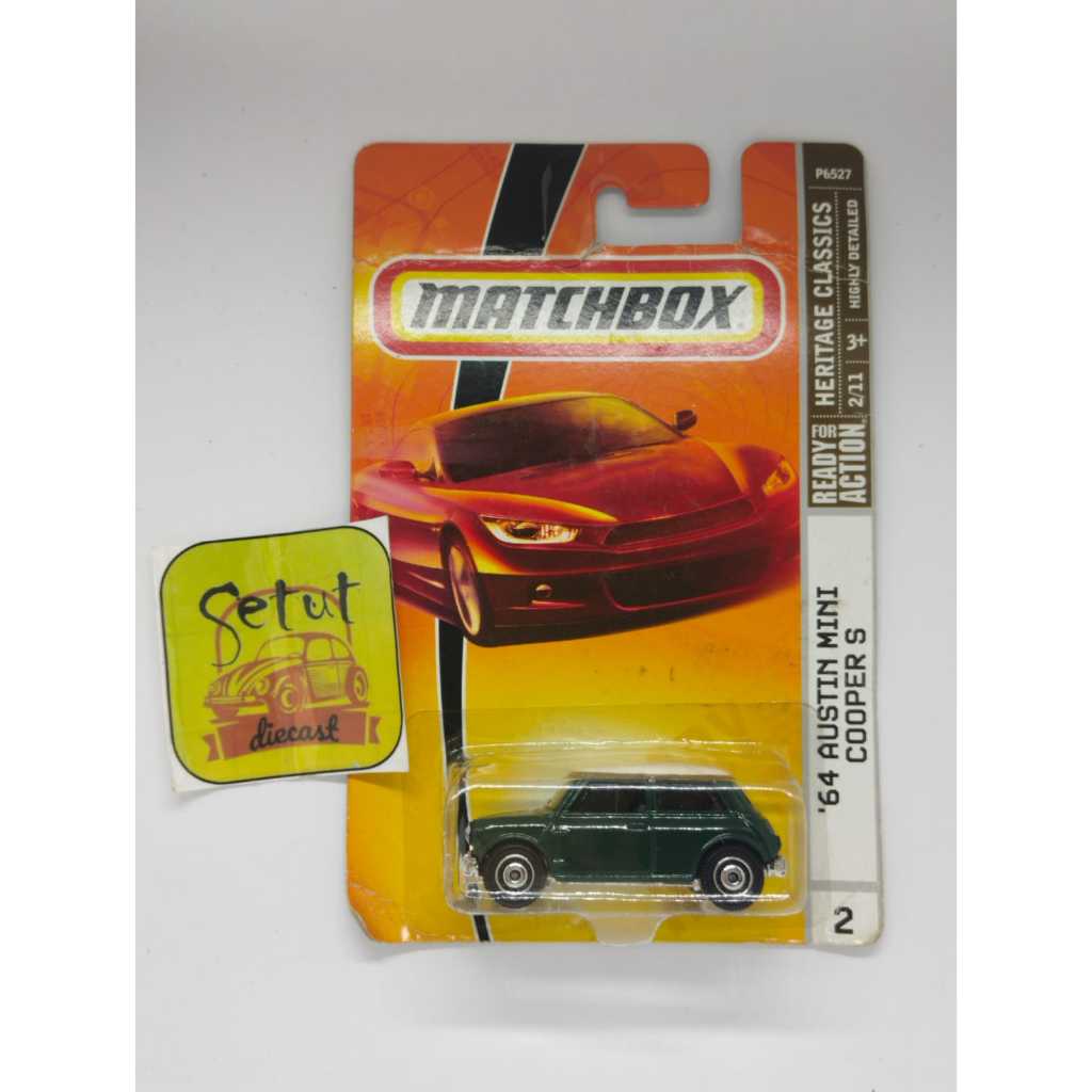 MATCHBOX 64 AUSTIN MINI COOPER S HIJAU GREEN RARE