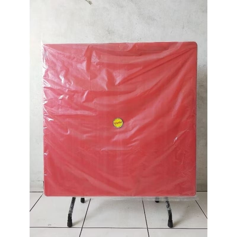 MEJA LIPAT PLASTIK PHYLIA-883 MERAH UKURAN 90x90CM / MEJA MAKAN LIPAT / MEJA JUALAN / MEJA PLASTIK
