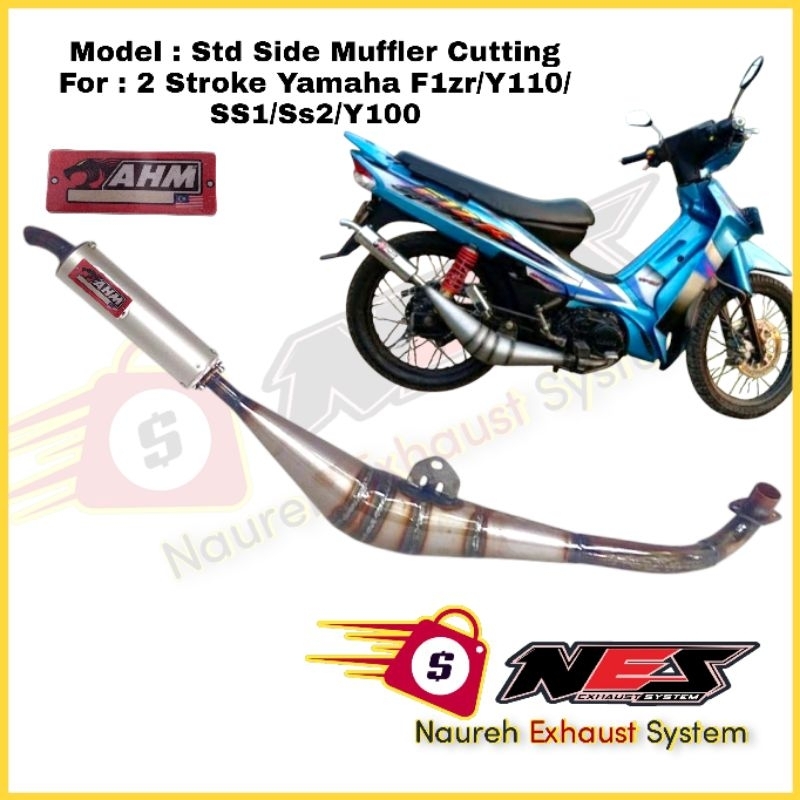 AHM RACING EXHAUST 2 STROKE MOTORCYCLE / OPEN EXHAUST EKZOS Y110 SS1 SS2 F1ZR FORCE ONE MOTORCYCLE
