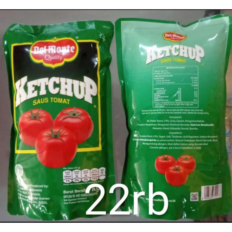 

TERMURAH!!!SAOS DELMONTE 1 KG KEMASAN ISI ULANG
