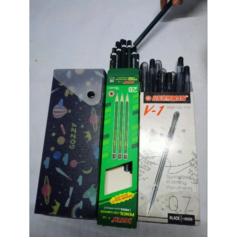 

PAKET ATK PENSIL JOYKO BOLPOIN SNOWMAN KOTAK PENSIL