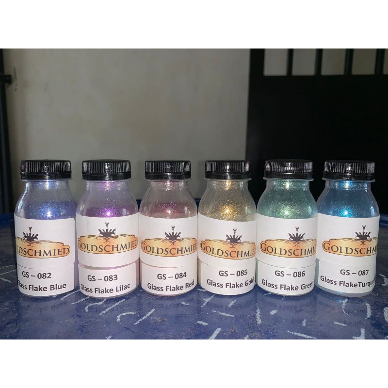 Cat Pu Glass Flake Goldschmied  Lebih Baik Dari xerallic original goldschmied