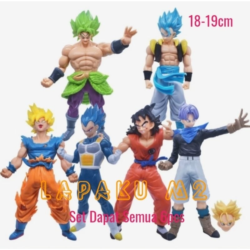 Figure Dragon ball Super Saiyan trunks yamcha Set 6pcs