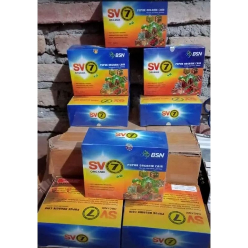 PAKET 3 DUS - SV7 ORGANIK, Pupuk Cair Pupuk Organik Penyubur Tanaman Berteknologi Nano Jepang