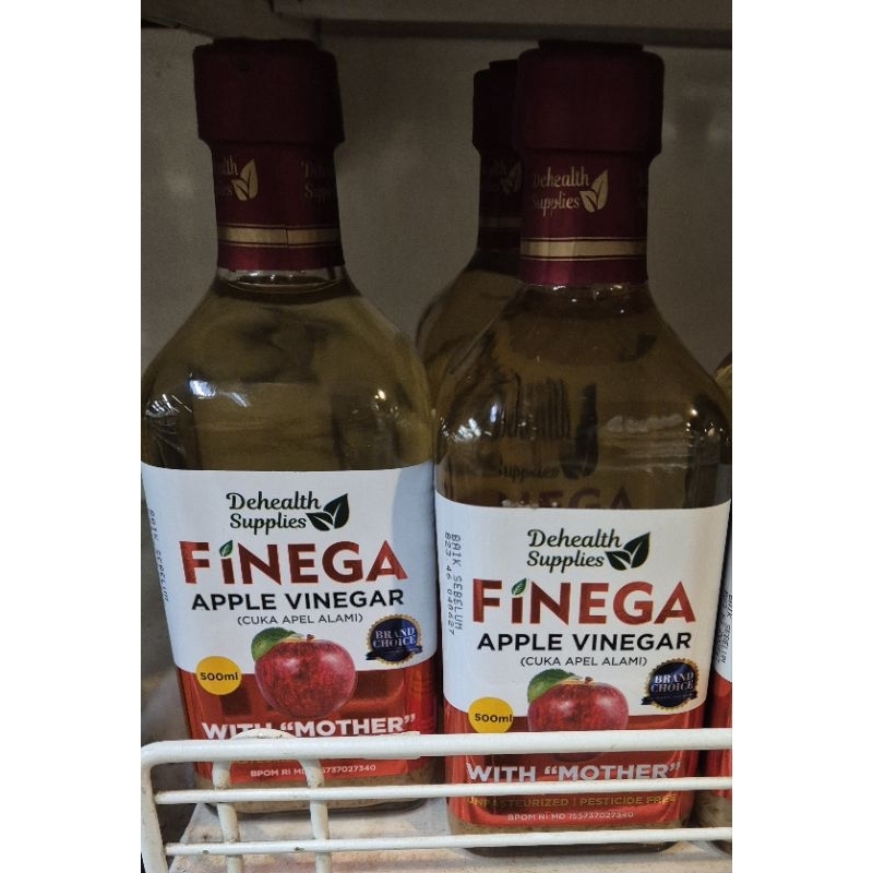 

Dehealth Supplies FINEGA Apple Vinegar Cuka Apel Alami 500ml - HK
