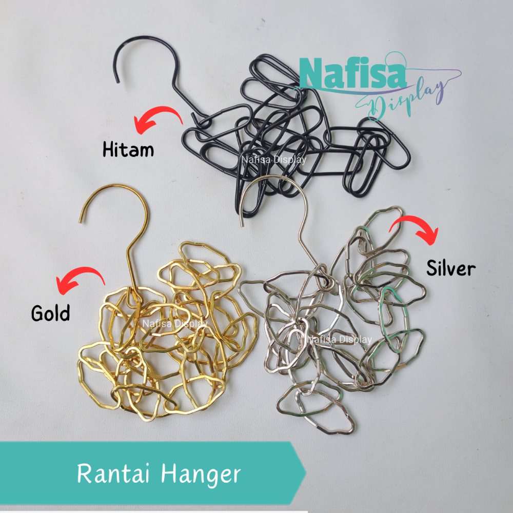 Rantai Gantungan Baju Besi Untuk Hanger Jualan