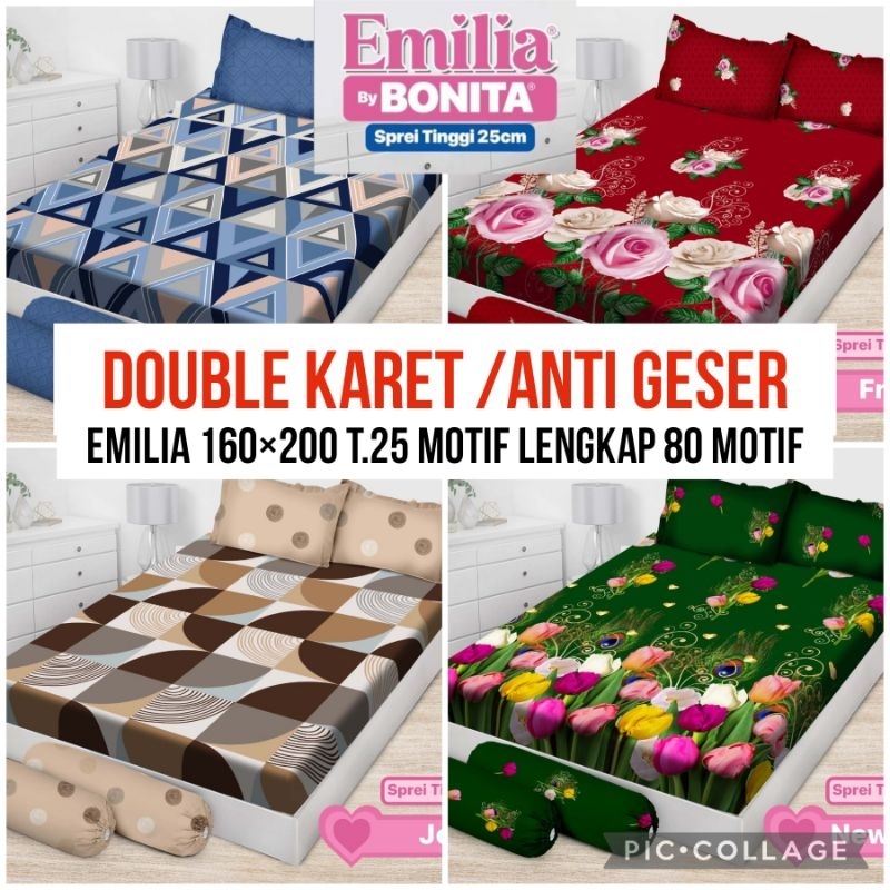 (BISA COD) SPREI BONITA EMILIA UK 160×200 CM