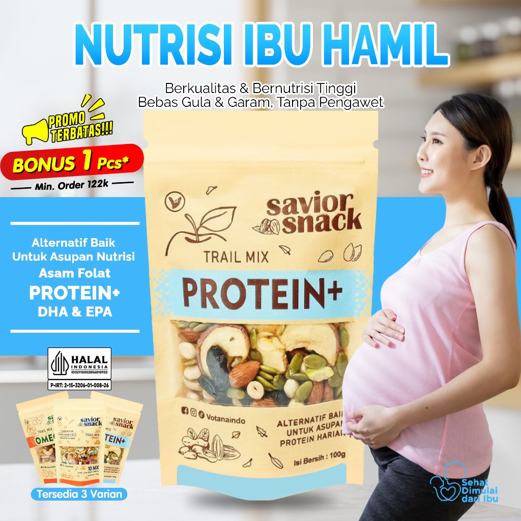 

Makanan Tambahan Ibu Hamil Cemilan Sehat Tinggi Nutrisi | Savior Snack | Trail Mix Nuts And Fruit