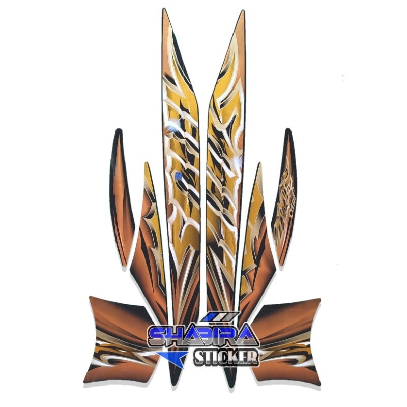 STRIPING MOTOR MIO SOUL 2010 GOLD STANDAR FULLSET