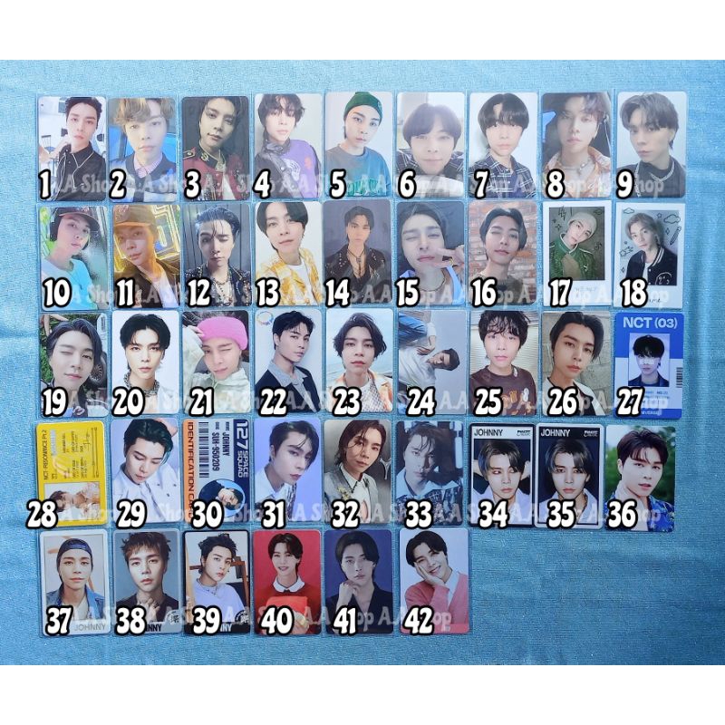 Ready GET DISC sd 3k Photocard Official Johnny Departure Pantai Mumo Sticker AR Selca Jewel Dora Ben