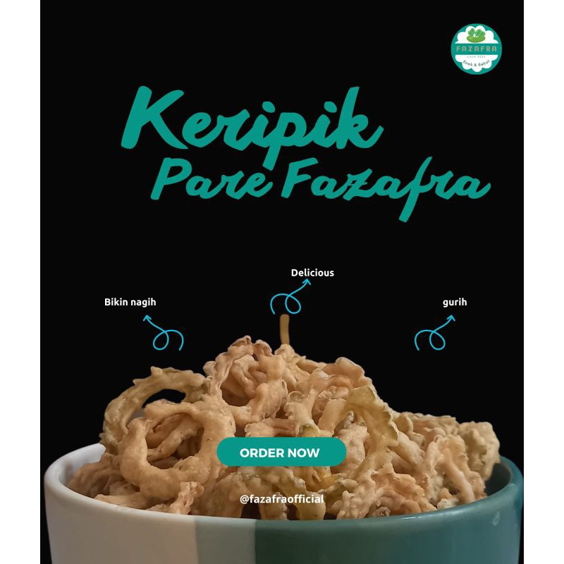 

250 gram Keripik Pare Fazafra anti pahit gurih bikin nagih
