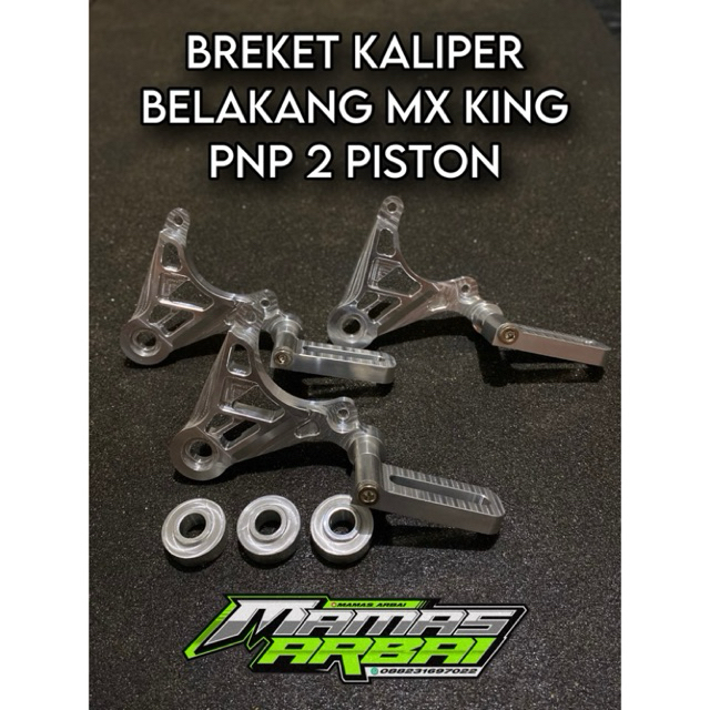 BREKET KALIPER BELAKANG MX KING 2 PISTON