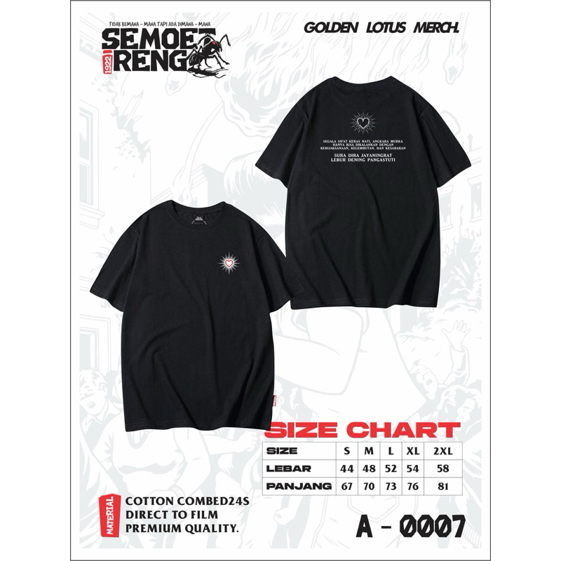 unisex / kaos kata kata psht / psht simpel / psht hitam / surodiro