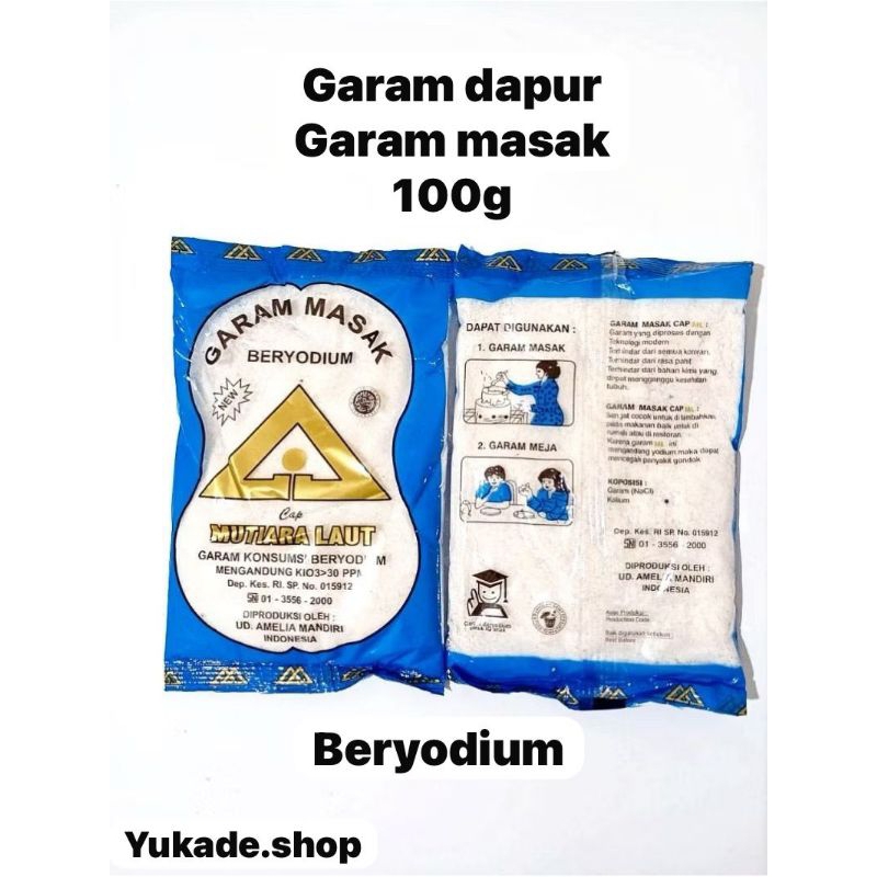 

garam masak 100g beryodium