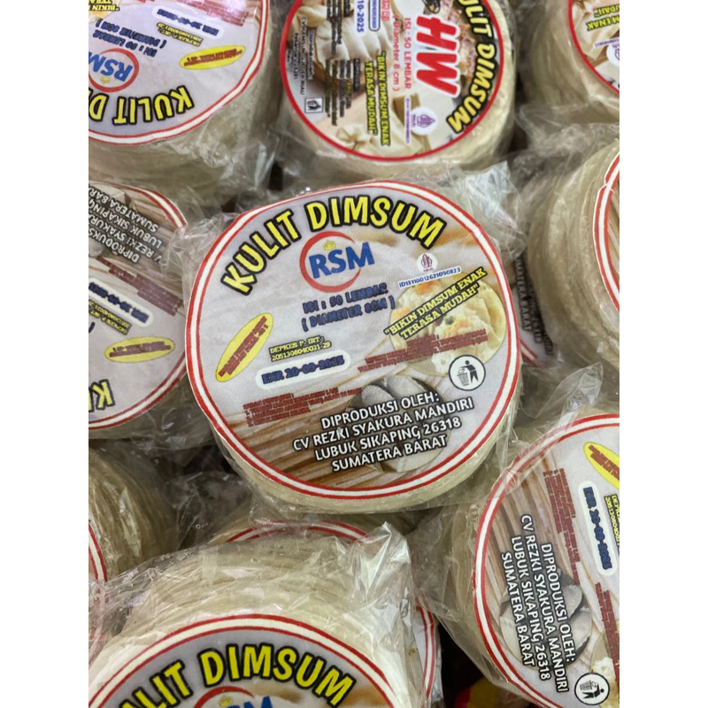 

Kulit Dimsum RSM 8 cm ( Isi 50 )