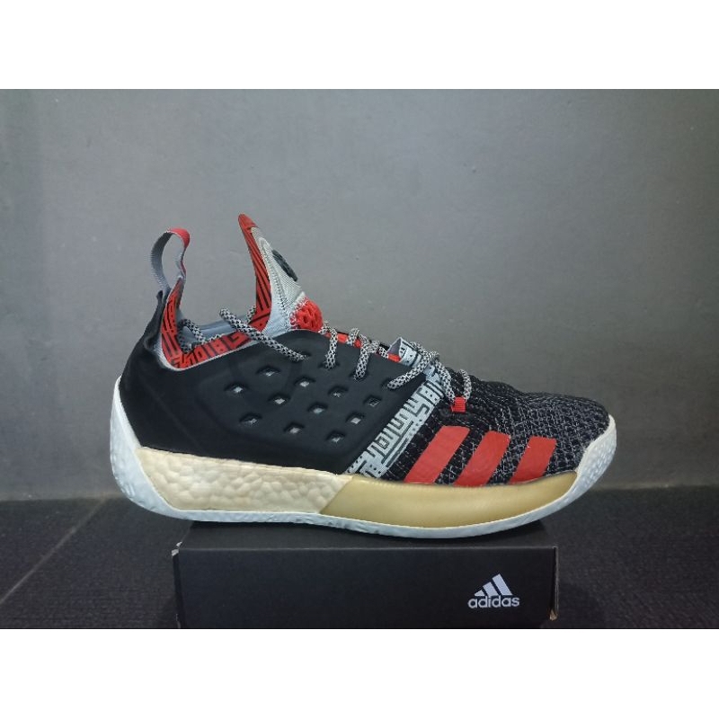 Sepatu basket adidas harden vol 2 black second kondisi joss size 43.5