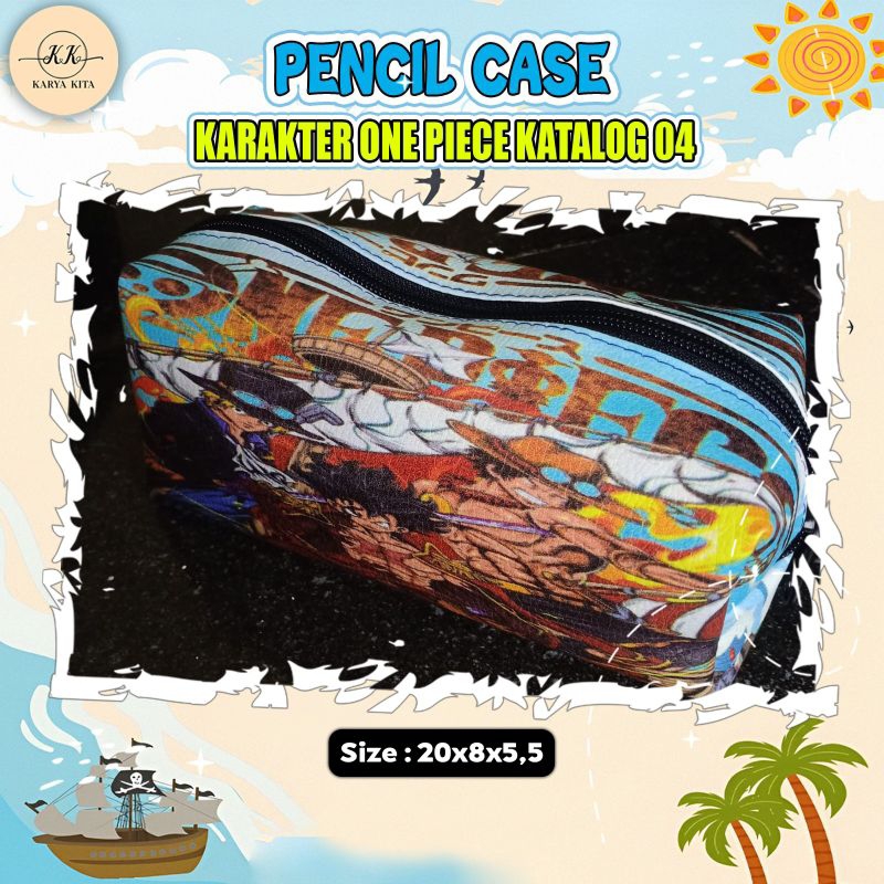 

MIX PENCASE | kotak pensil karakter ONE PIECE KODE 04