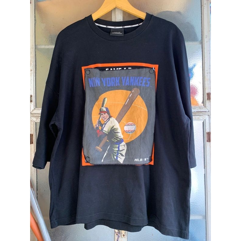 t.shirt 2 pcs yankes mlb x mickey mouse