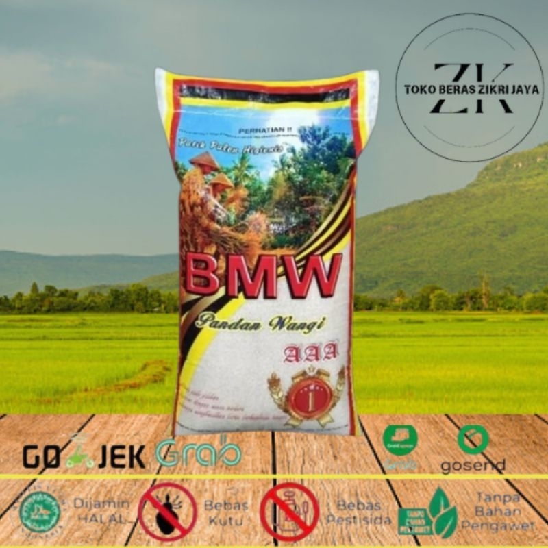 

BERAS BMW AAA PANDAN WANGI-5KG,10KG&20KG