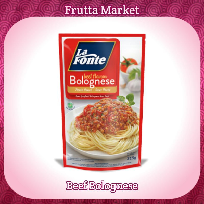 

La Fonte Pasta Saus Beef Bolognese 315gr