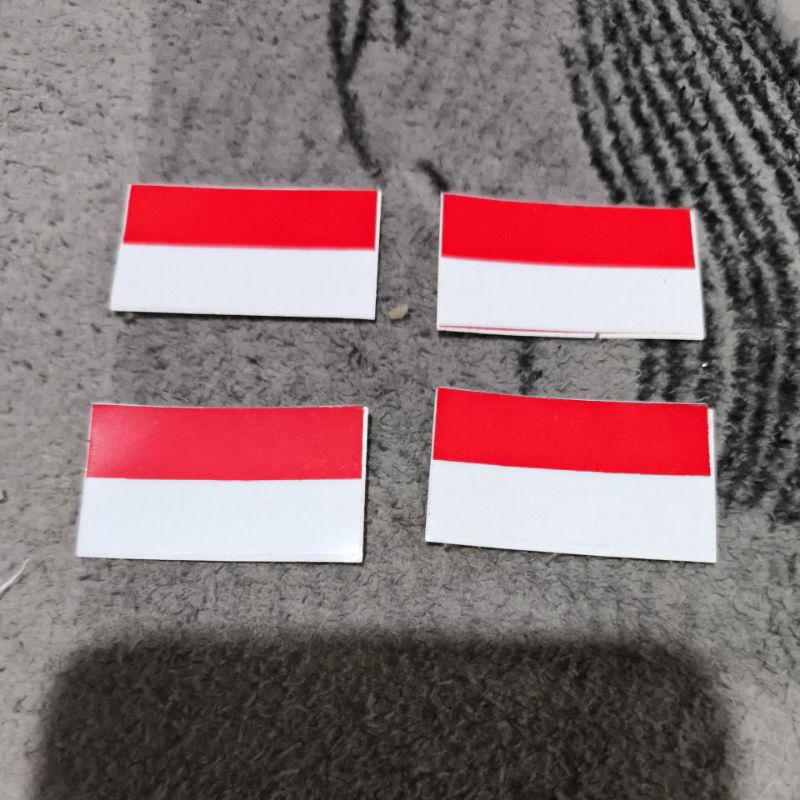 

(1 pasang )STIKER PIPI MERAH PUTIH UKURAN 2X3