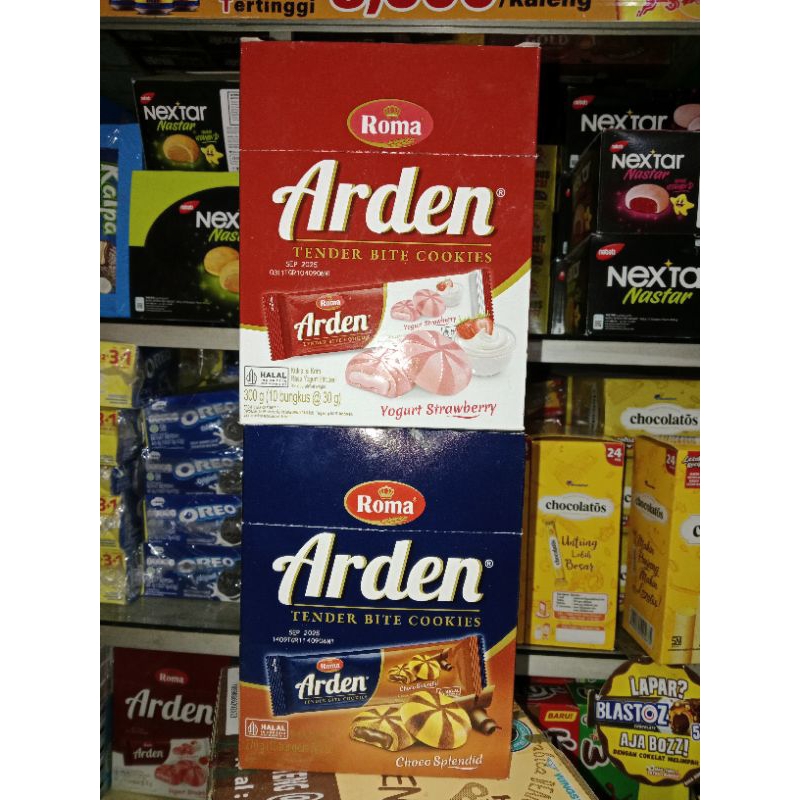 

Roma Arden Choco splendid / yogurt strawberry 1box isi 10 bks