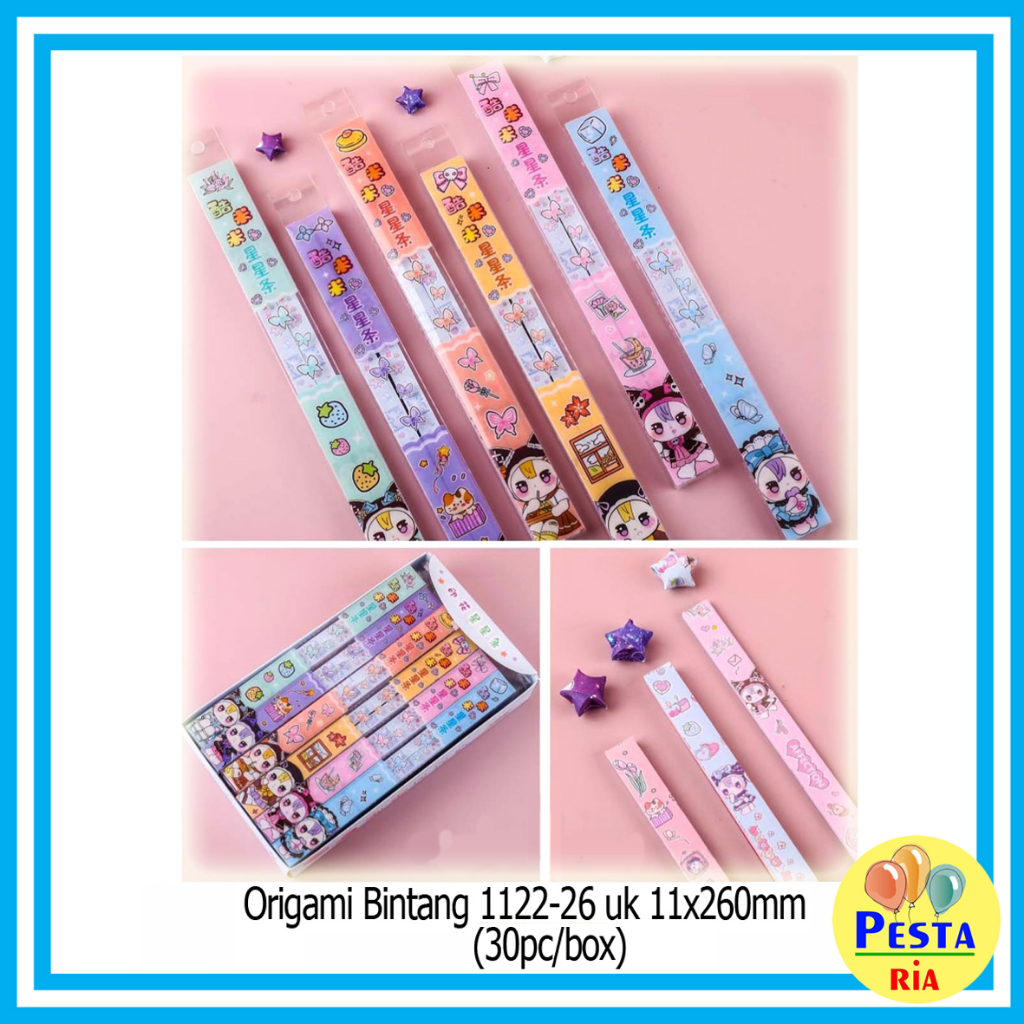 

Murah!! (1Pcs) Kertas Origami Bintang, kertas lipat panjang