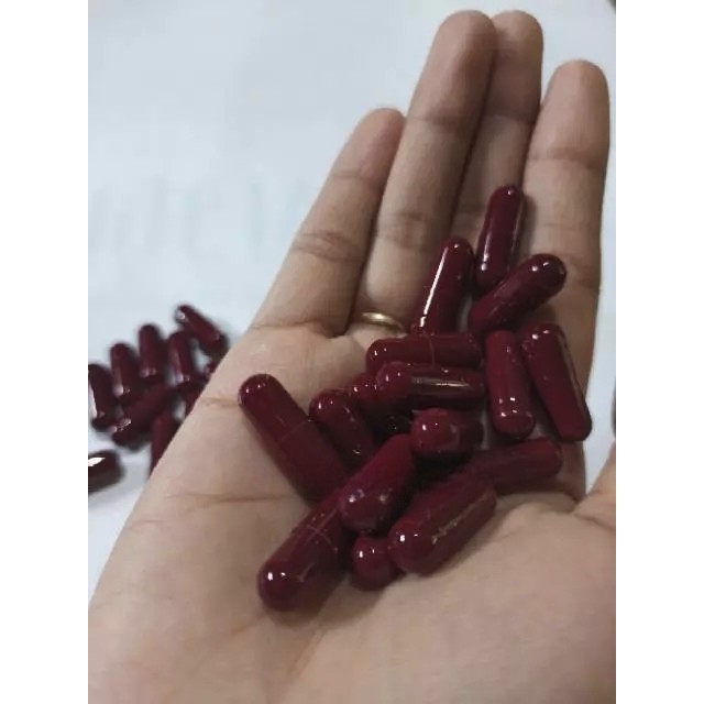 KAPSUL PELANGSING PREMIUM DOSTING MERAH MAROON KEMASAN KLIP/BOTOL ISI 30
