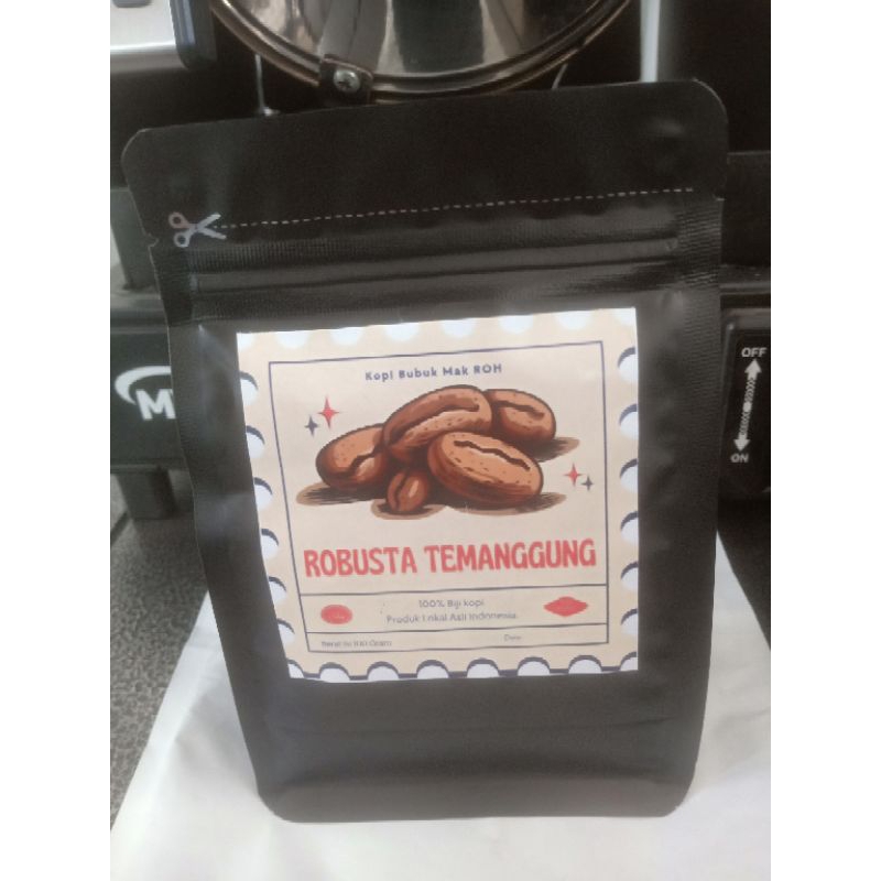 

biji bubuk Kopi robusta temanggung 200gr - fresh Roast coffee