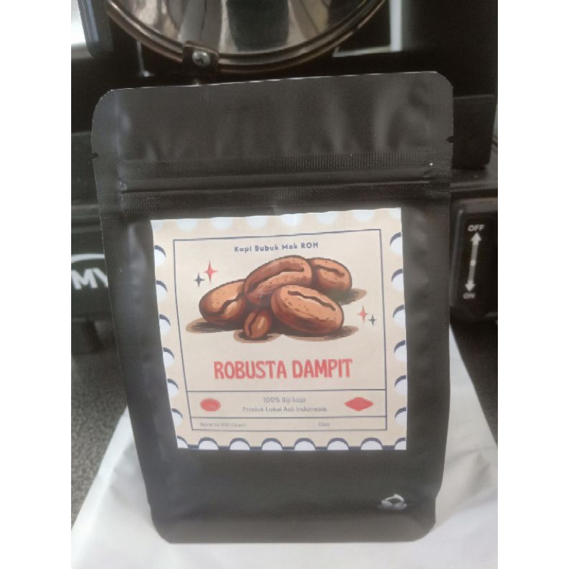 

biji bubuk kopi robusta dampit 200gr - fresh Roast coffee