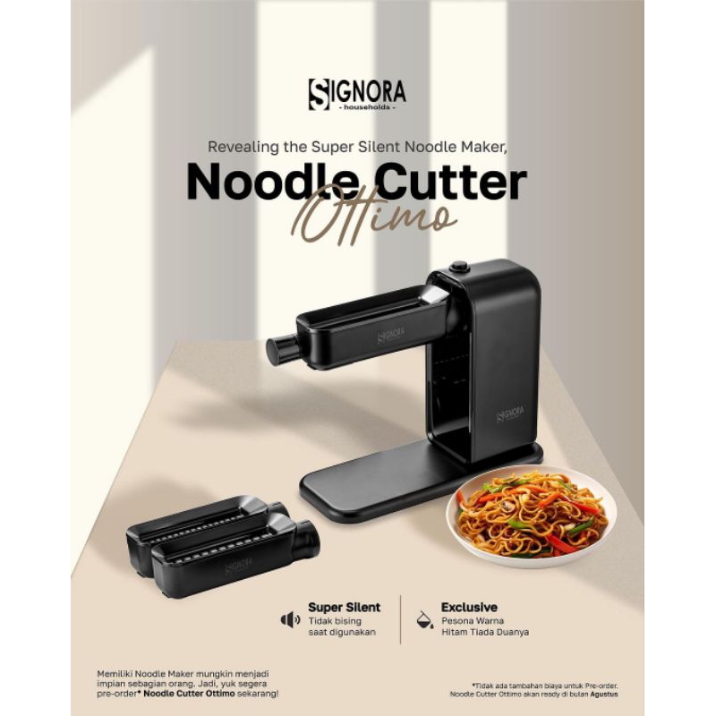 Noodle cutter ottiomo signora/ mesin pembuat mie/ penggiling adonan /penggiling pastel/ penggiling s