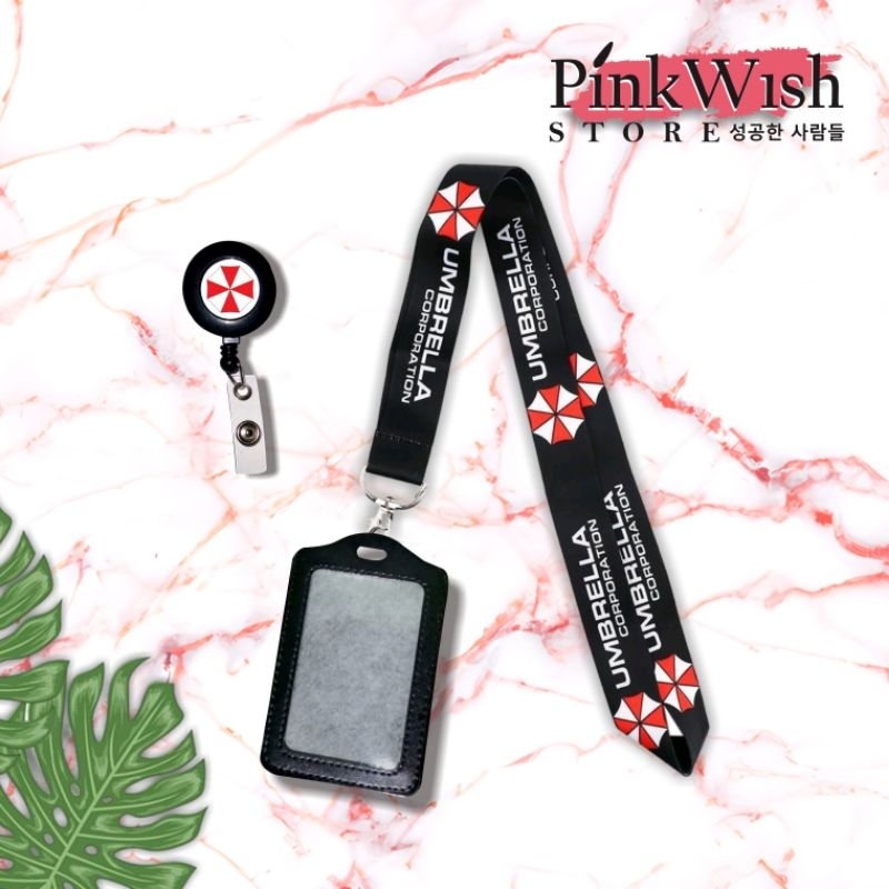 Tali lanyard UMBRELLA CORPORATION / Tali idcard UMBRELLA CORPORATION [Ready stock] Termurah