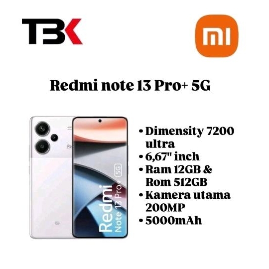 Xiaomi Redmi Note 13 Pro+ 5G 12/512GB ORI SECOND