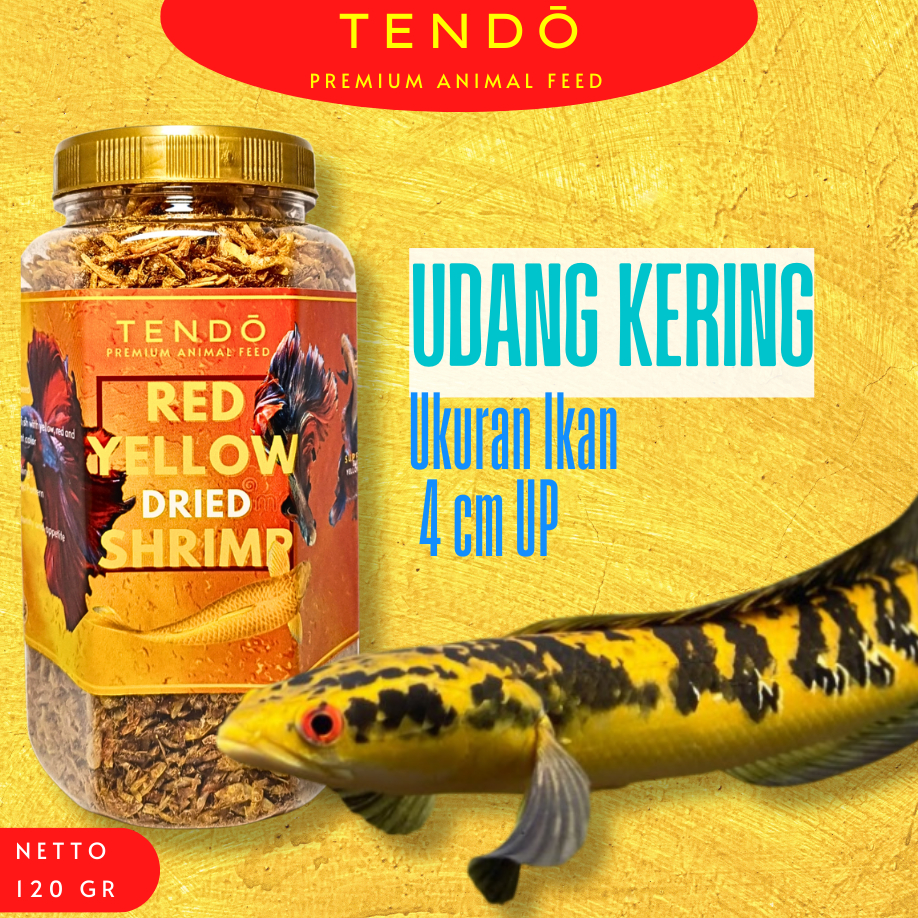 Ay00 Pakan Channa Maru YS Maggot Kering Udang Pelet Warna Bunga Channa Yellow Sentarum Tendo