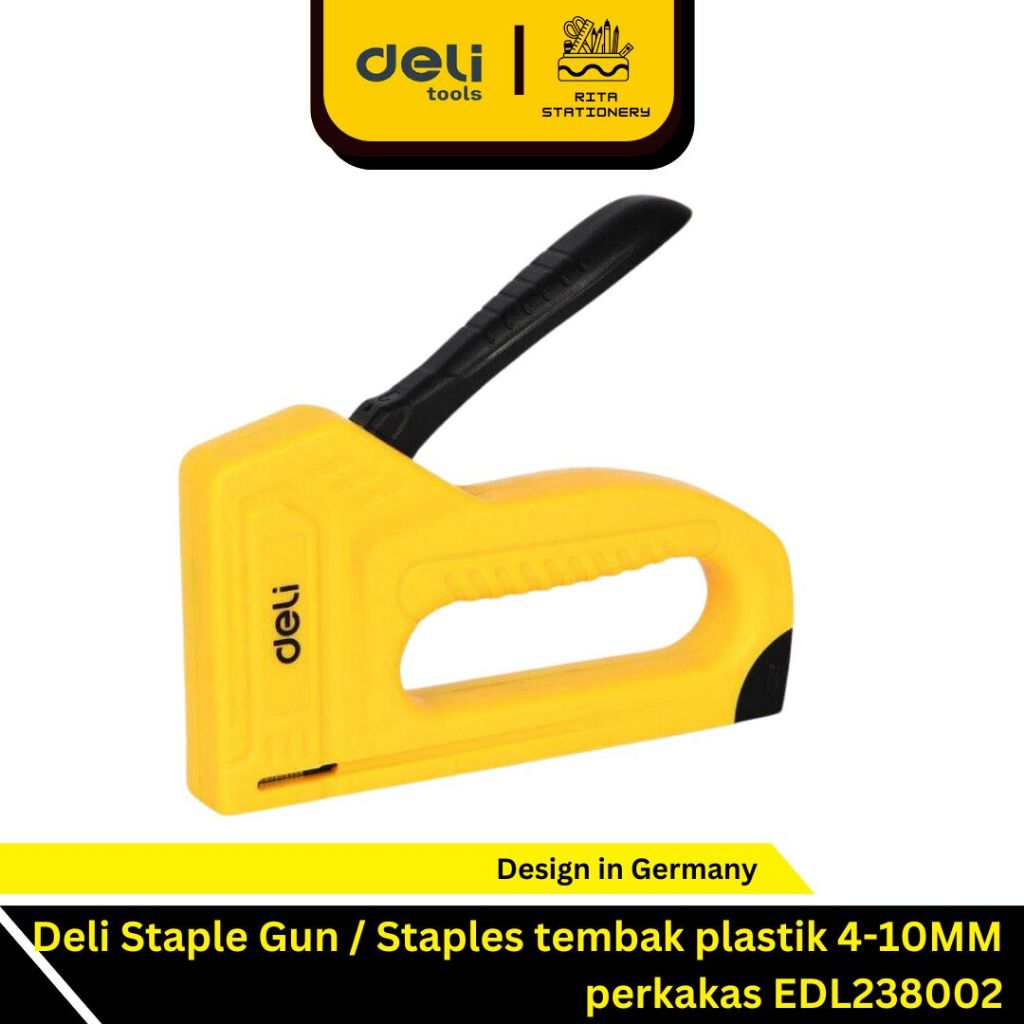 

Deli Staple Gun / Staples tembak plastik 4-10MM perkakas DL238002