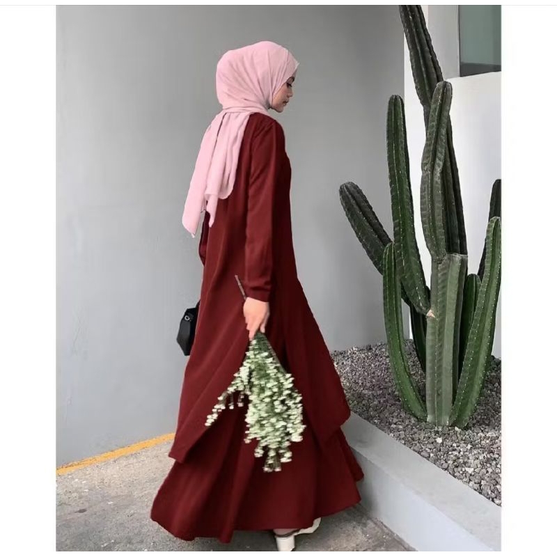 one set tunik rok crinkle airflow//one set tunik rok terbaru size S M L XL XXL XXXL