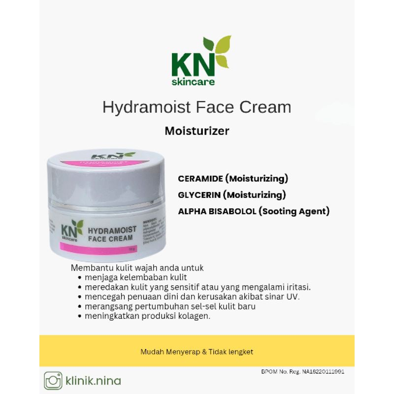 KN Skincare Hydramoist face cream Skin Barrier Ceramide