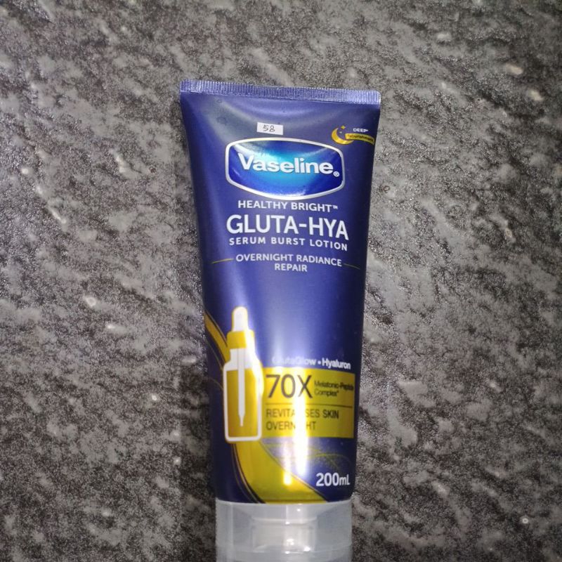 Vaseline gluta serum body lotion ( night)