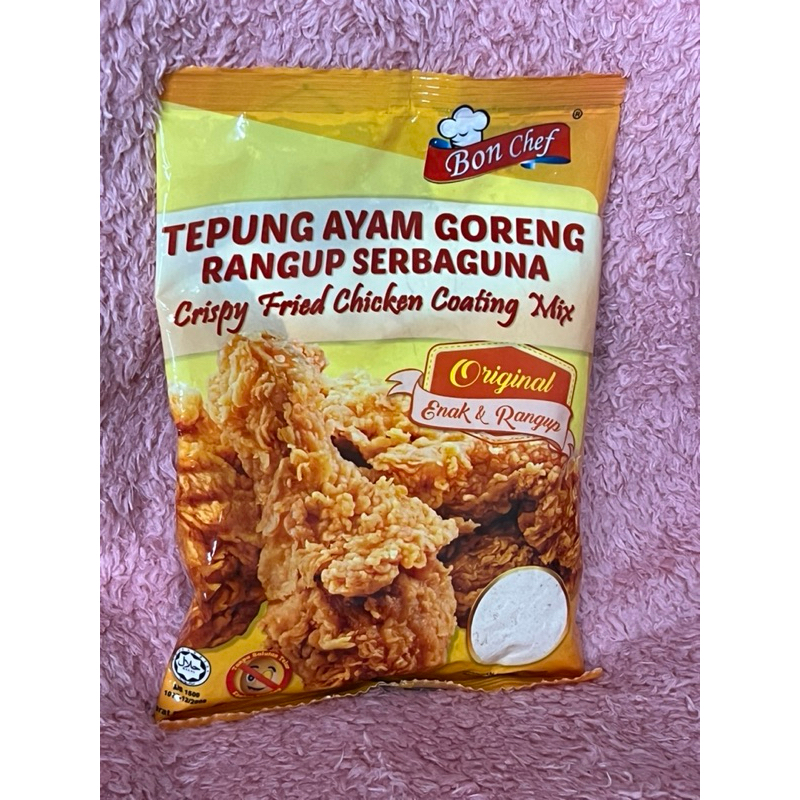 

READY STOCK Tepung Ayam Goreng Bon Chef Original 200gr Ala MCD | Tepung Crispy Viral Malaysia Enak