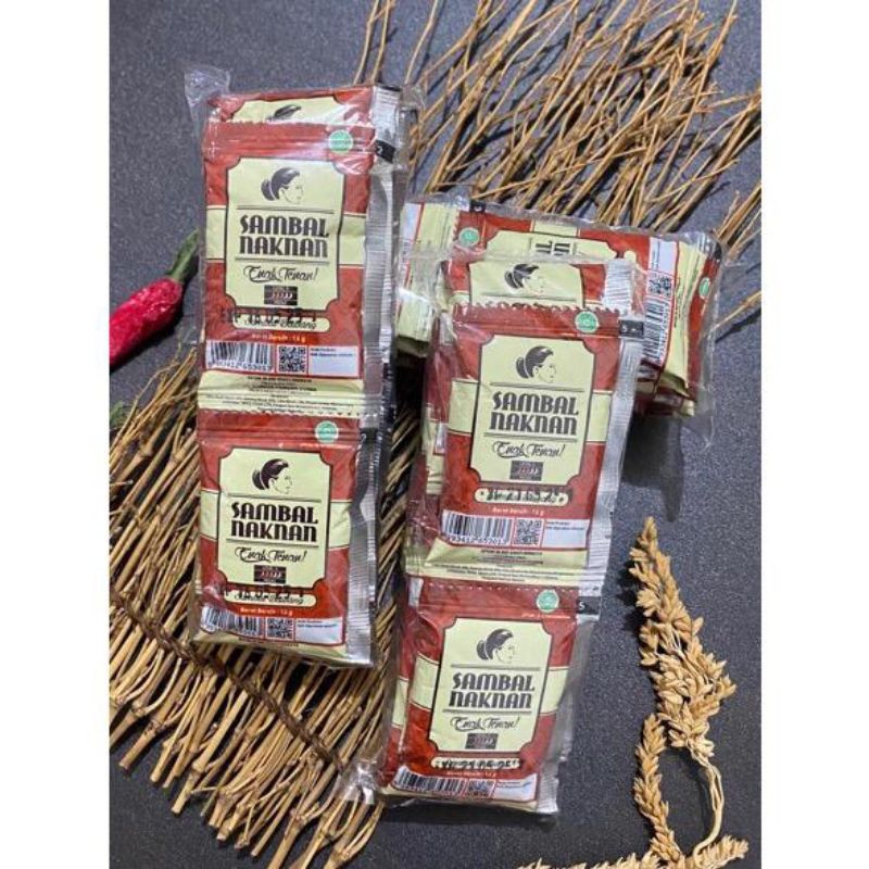 

SAMBAL BAWANG NAKNAN LEV 3 KEMASAN SACHET(Isi 10 pcs) BEST SELLER, EXPIRED 2026!!