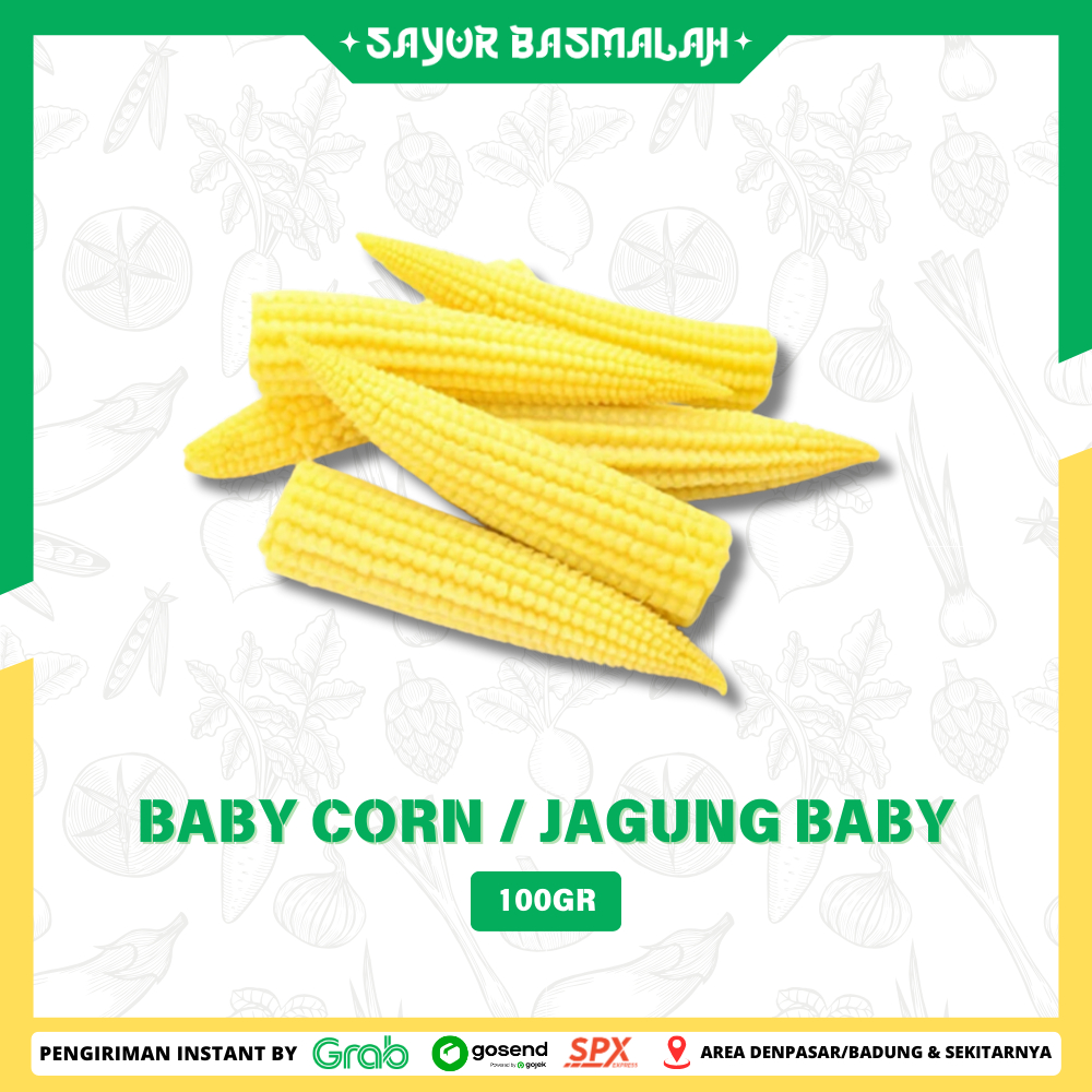 

Baby Corn / Jagung Baby 100gr - Sayur Basmalah